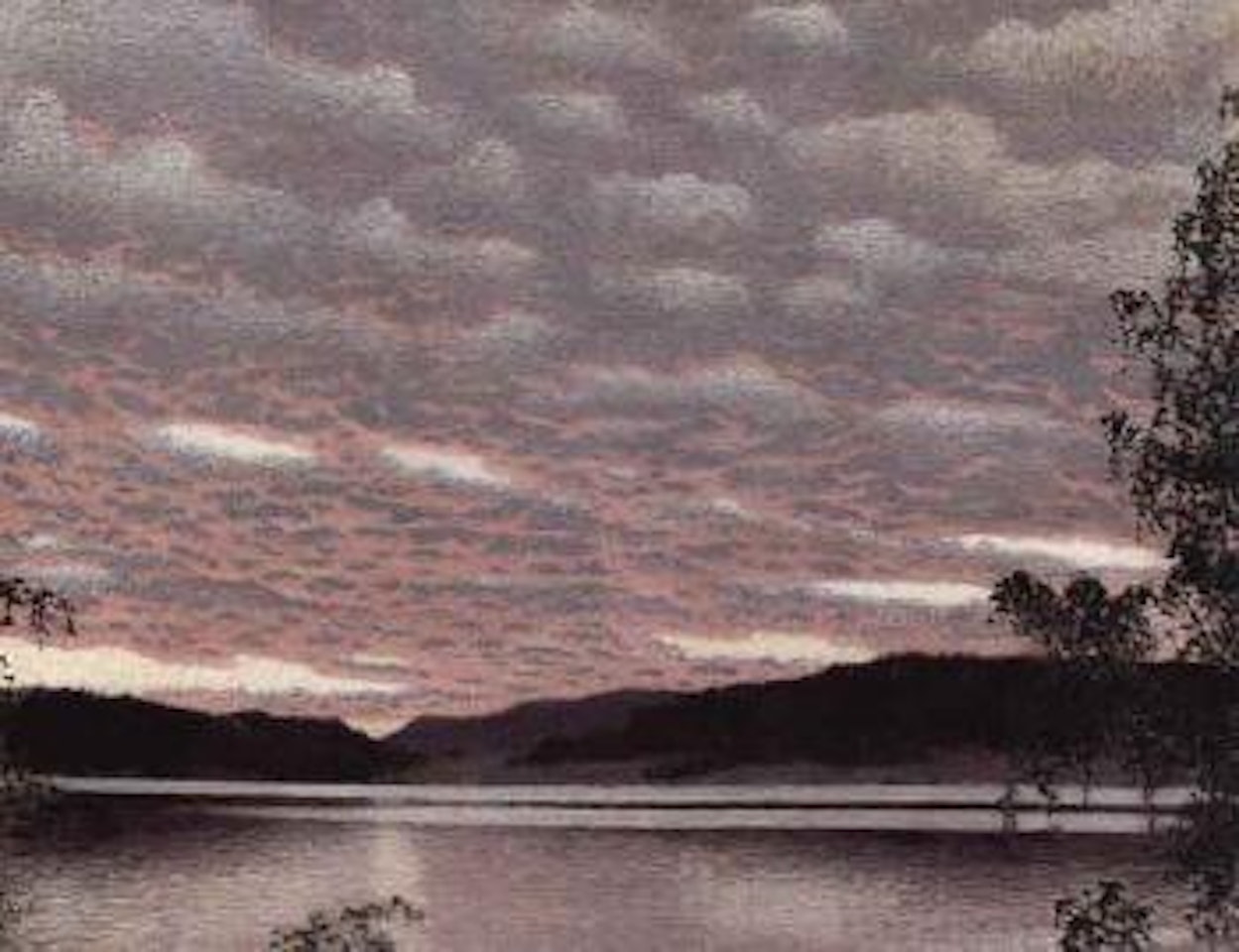 Summer night by Racken by Gustaf Fjaestad