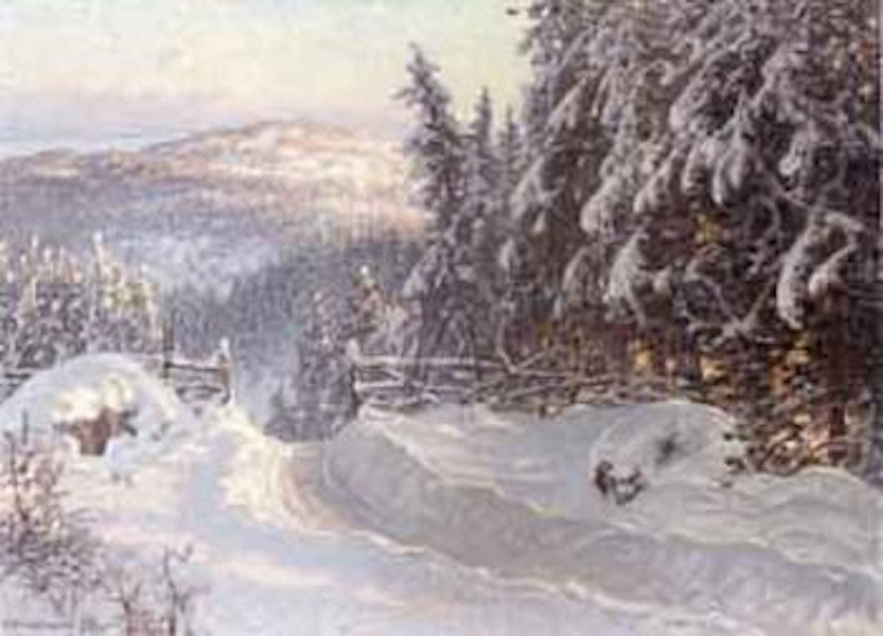 Day in January - landscape from Filipstad by Anshelm Schultzberg