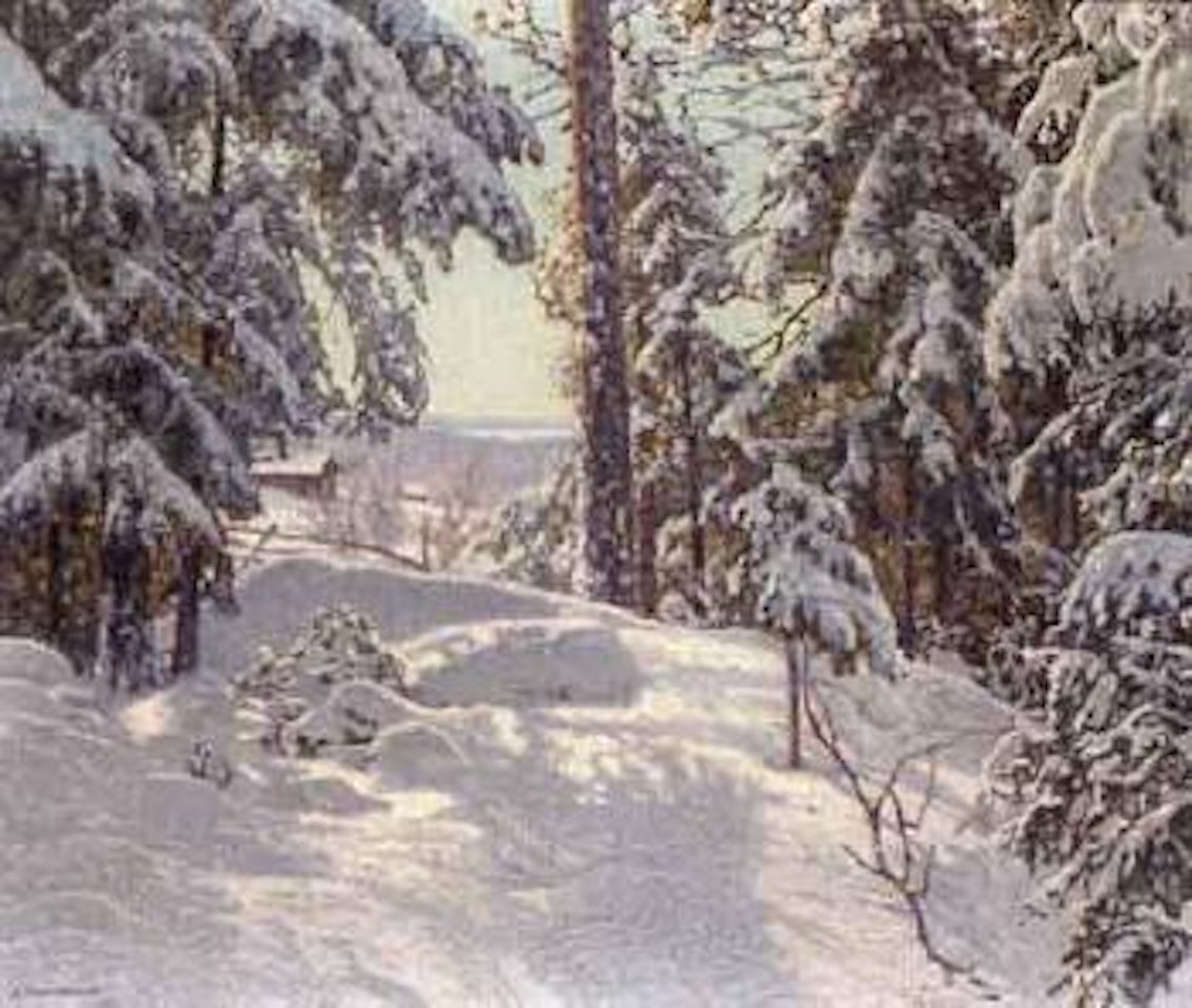 Day in February - landscape from Filipstad by Anshelm Schultzberg