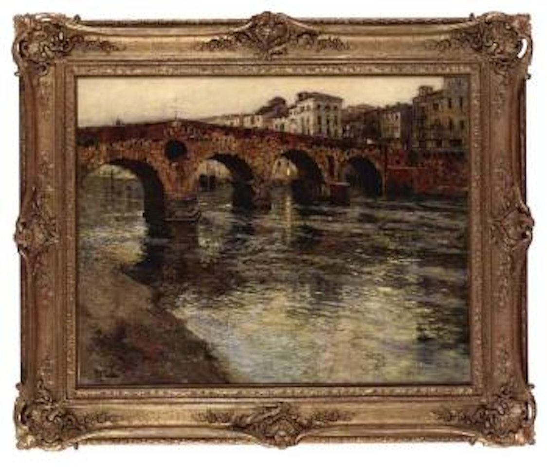 Verona Bridge by Fritz Thaulow