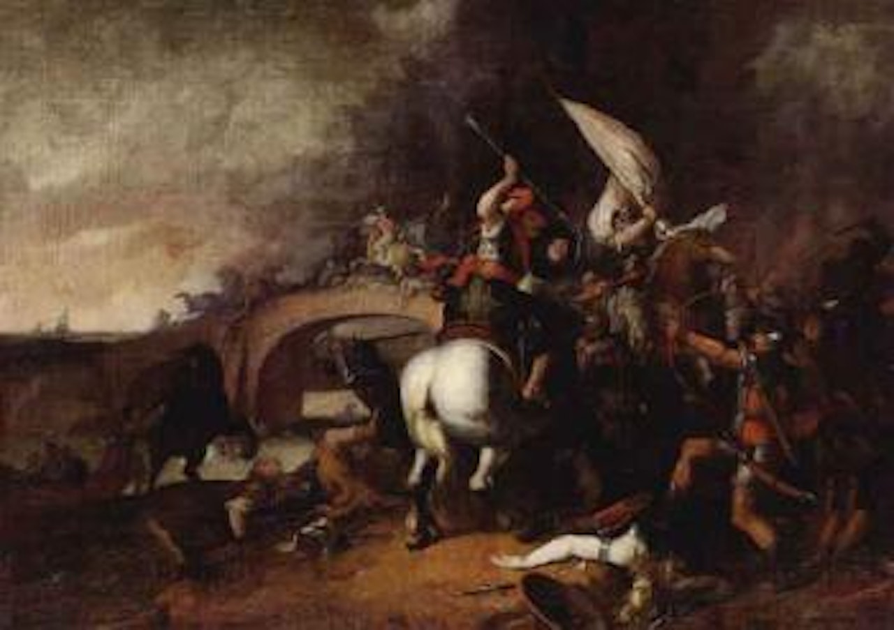 Teseus fight with the Amazones by Italian School
