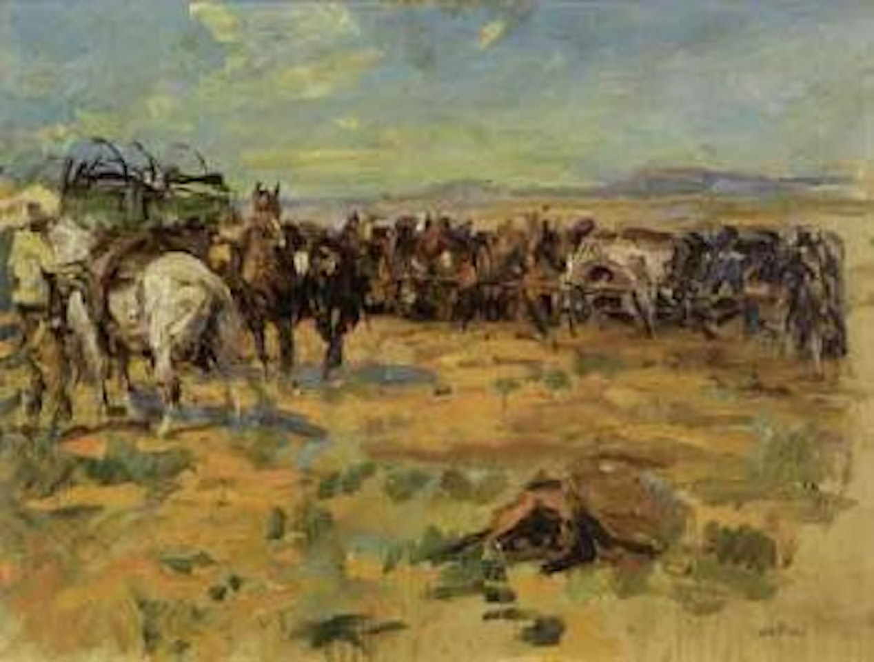 Cowboy camp by Frank B. Hoffman