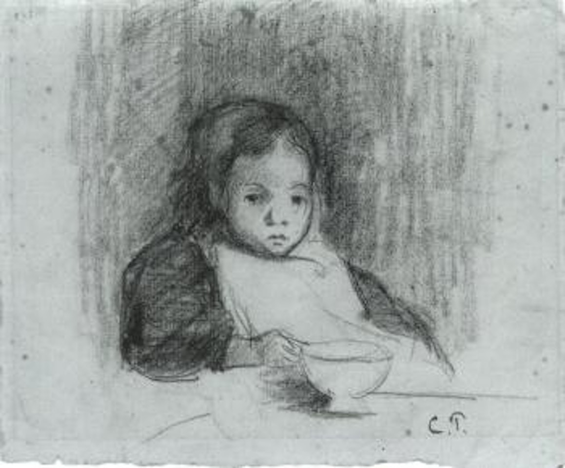L'enfant au bol by Camille Pissarro