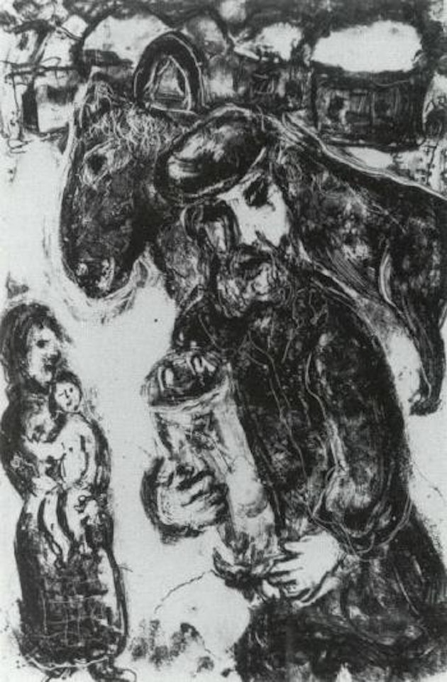 L'homme a la thora by Marc Chagall