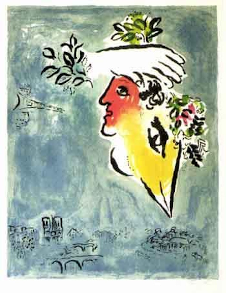 Blue sky by Marc Chagall