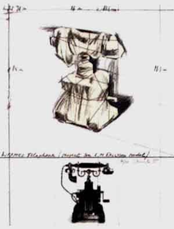 Wrapped telephone by Francis Bacon