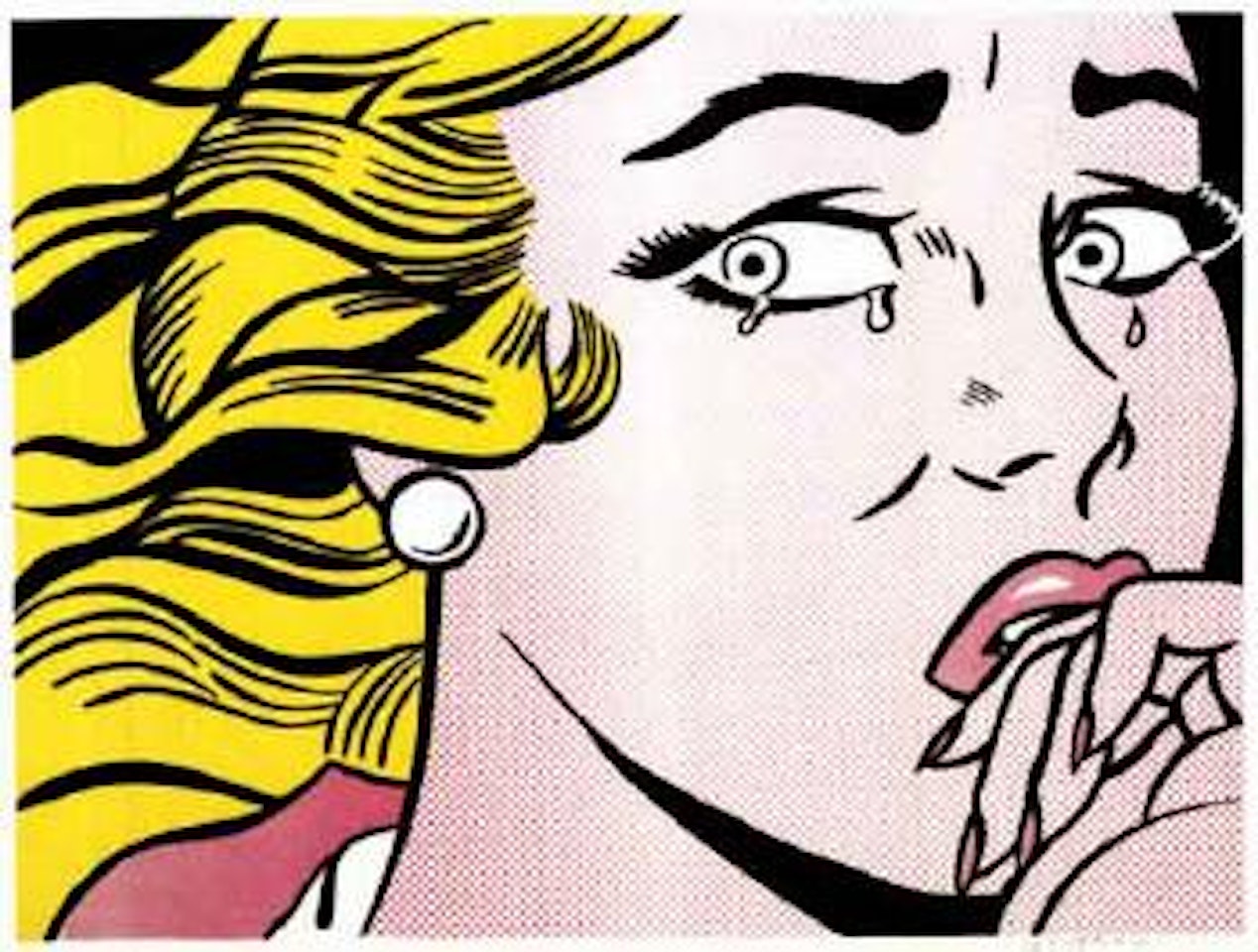 Crying girl by Roy Lichtenstein