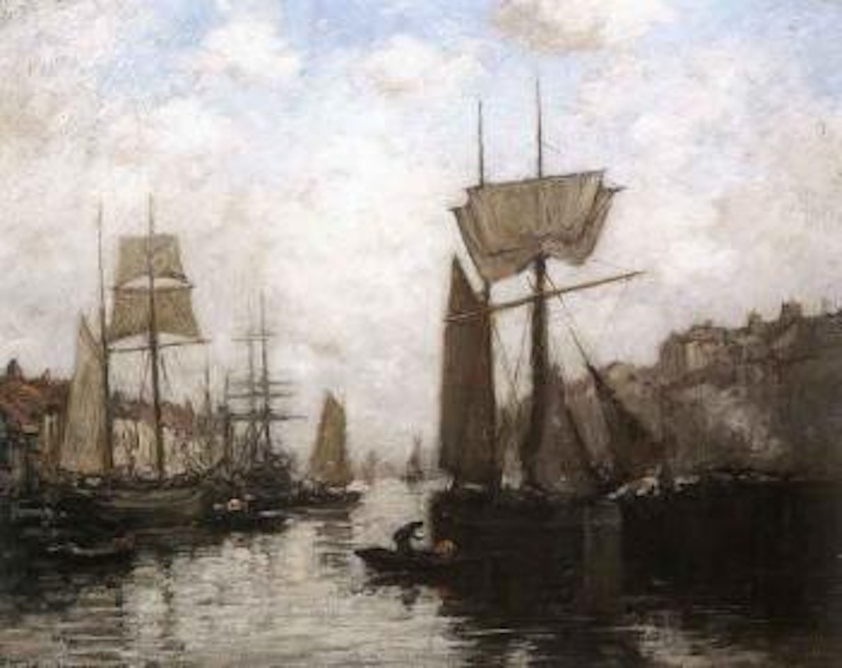 Port de Trouville by Eugène Boudin
