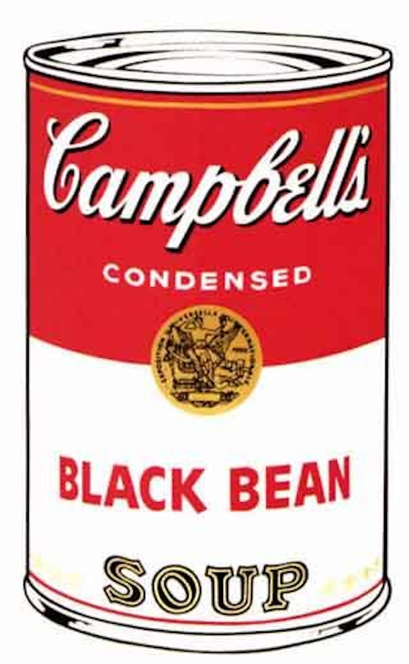 Campbell's Soup I, Black Bean by Andy Warhol