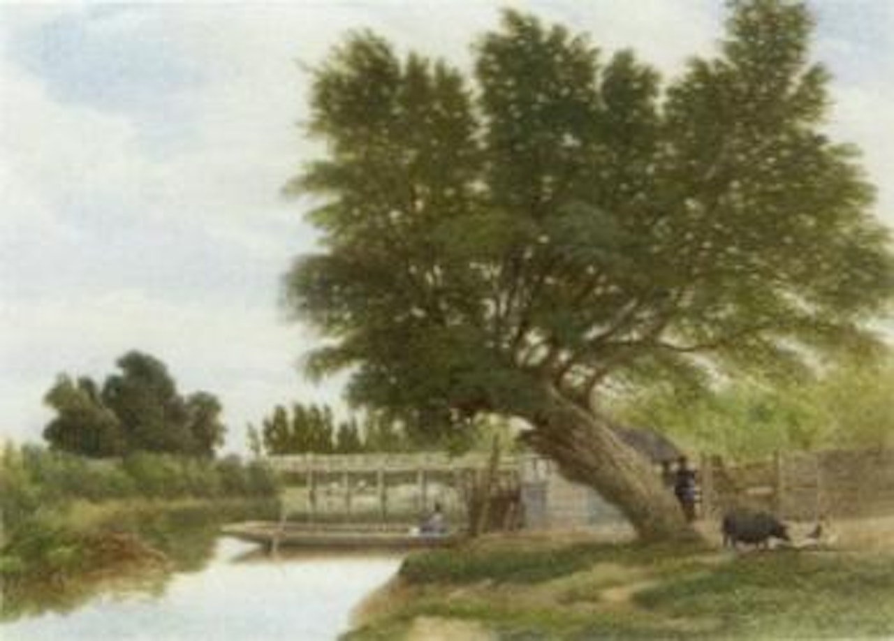 A lazy day at the water's edge by Edward Duncan