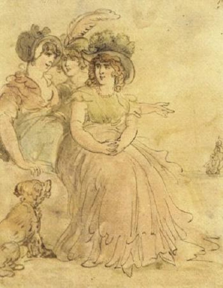 The three graces by Thomas Rowlandson