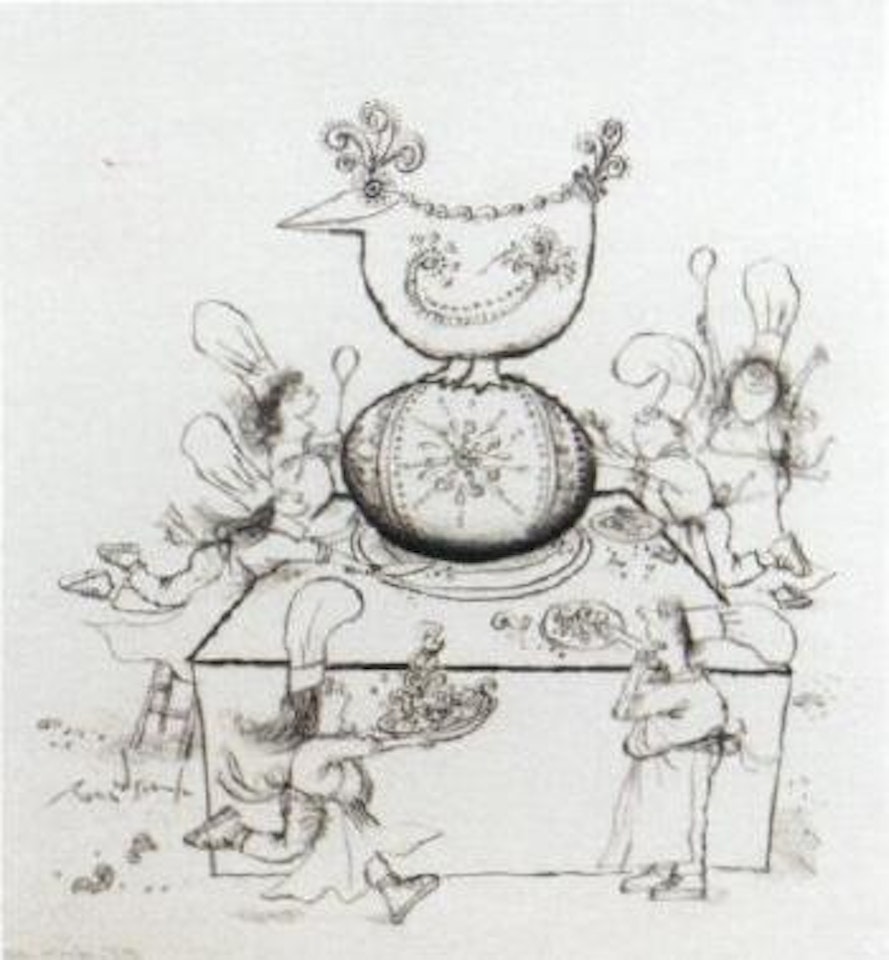 Children's cooking classes at the Ritz by Ronald Searle
