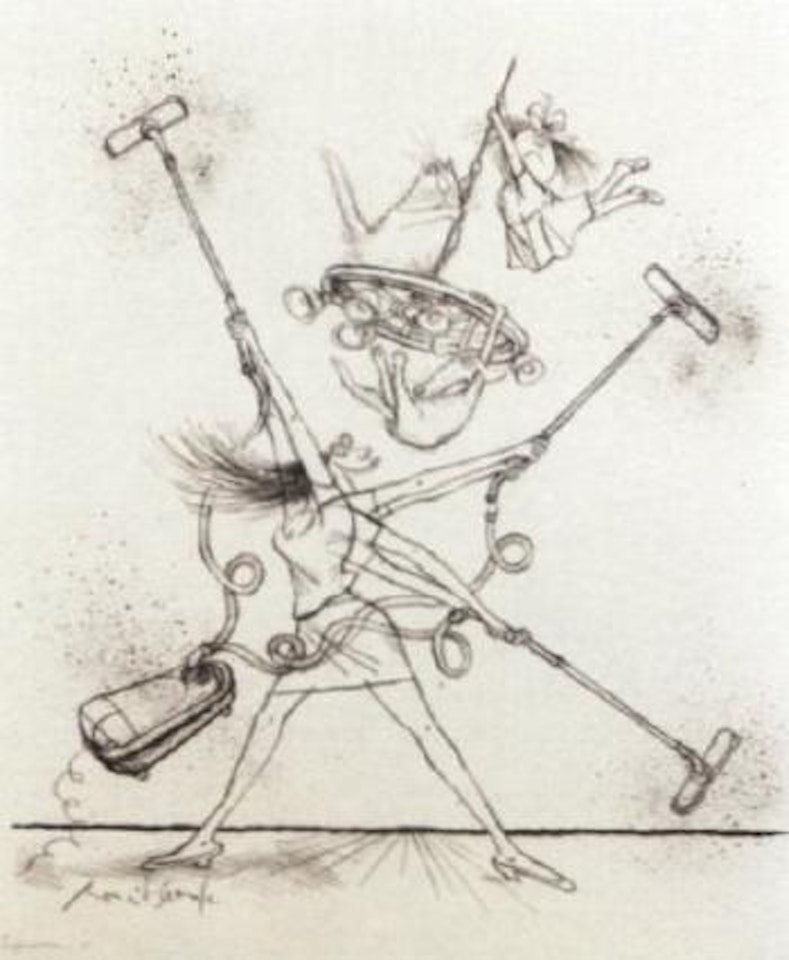 Superwoman by Ronald Searle