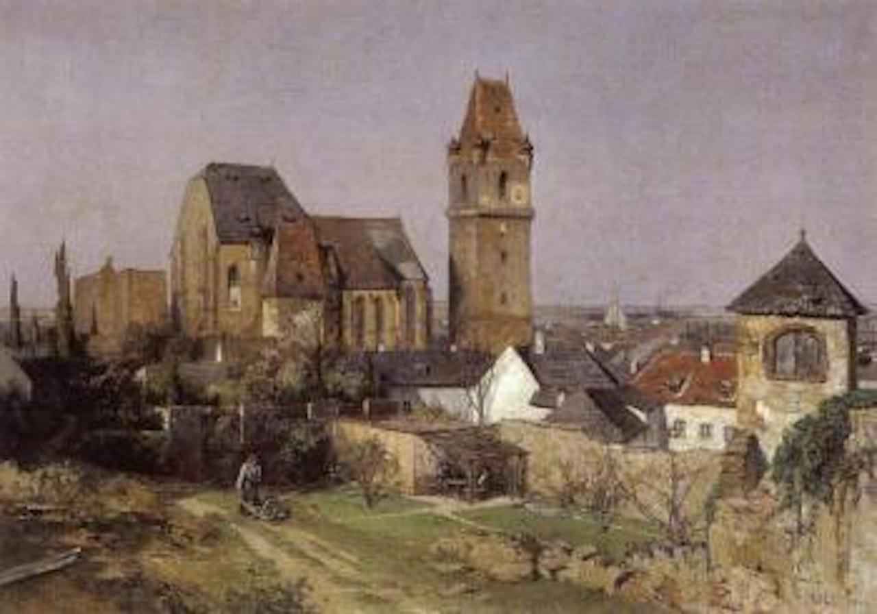 View of Perchtoldsdorf by Carl Moll