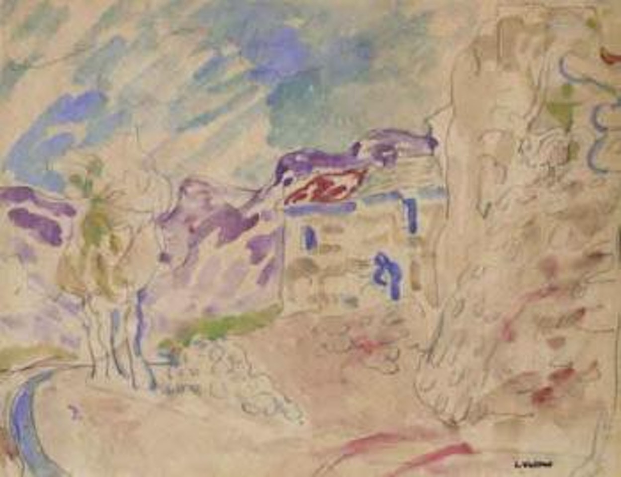 Le cypres by Louis Valtat
