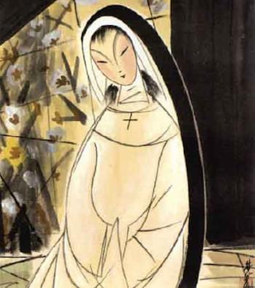 A nun by Lin Fengmian