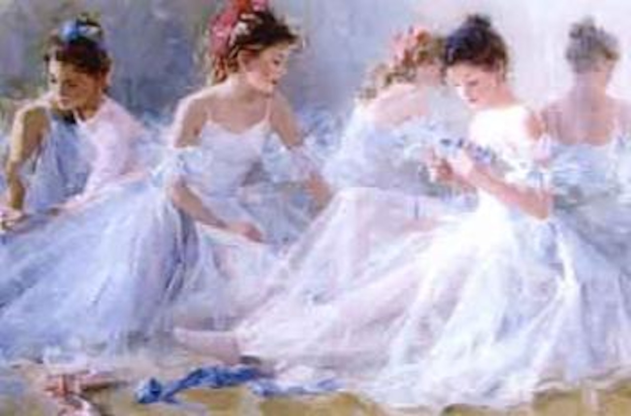 In the ballet studio by Constantin Razoumov