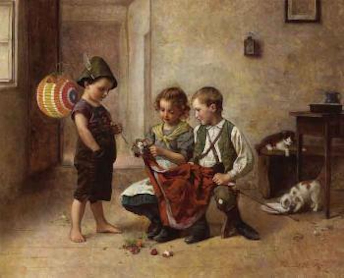 Children playing by Edmund Adler