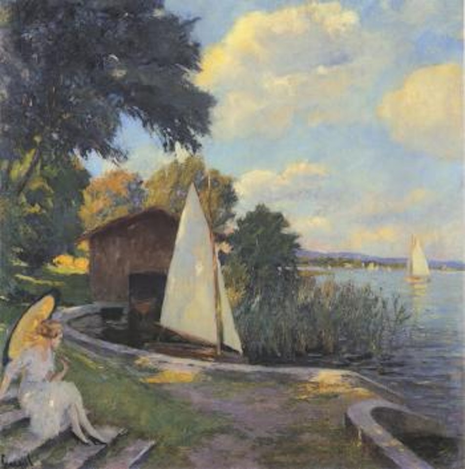 At Lake Starnberg by Edward Cucuel
