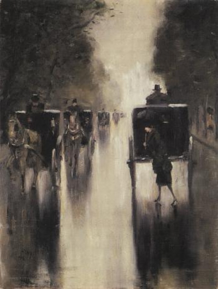 Drosky, rainy mood by Lesser Ury