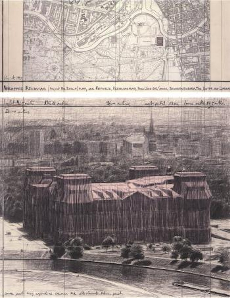Wrapped Reichstag, project for Berlin by Christo