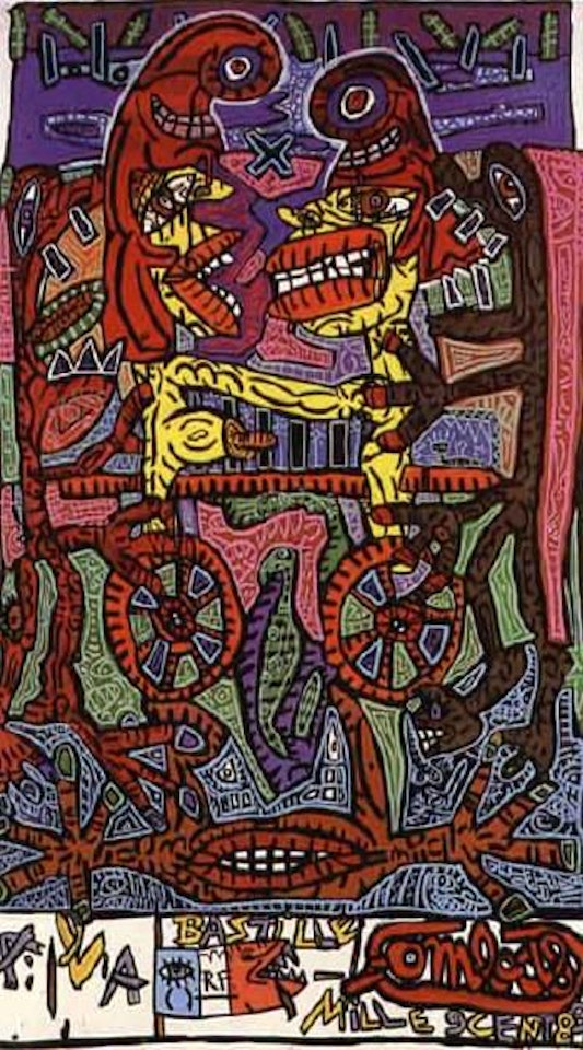 La bastille by Robert Combas