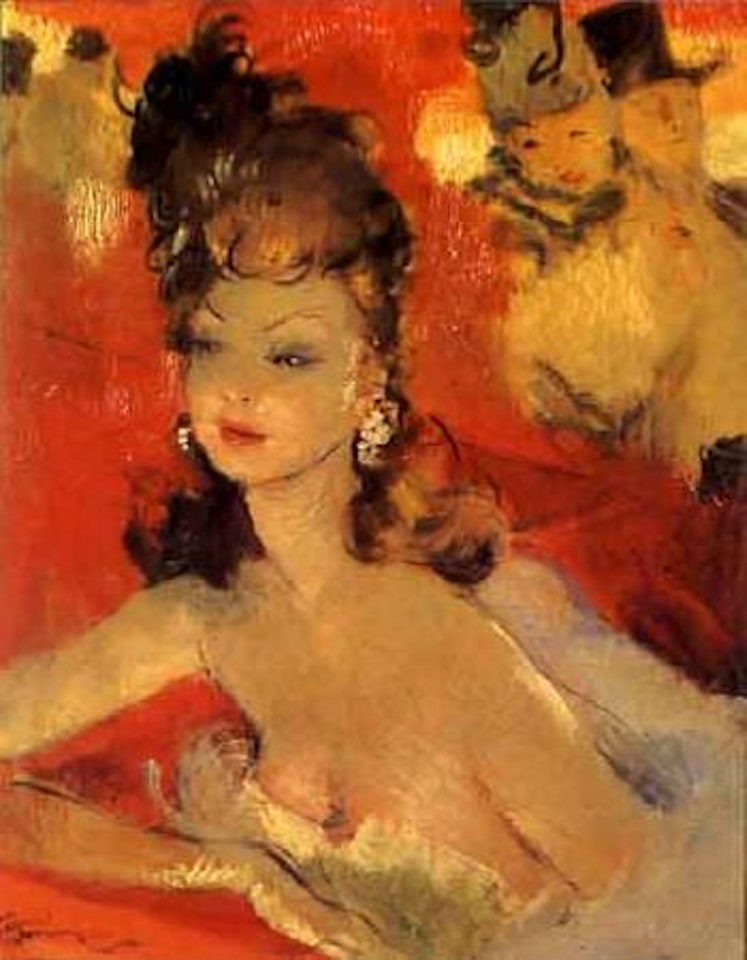Femme au cabaret by Jean Gabriel Domergue