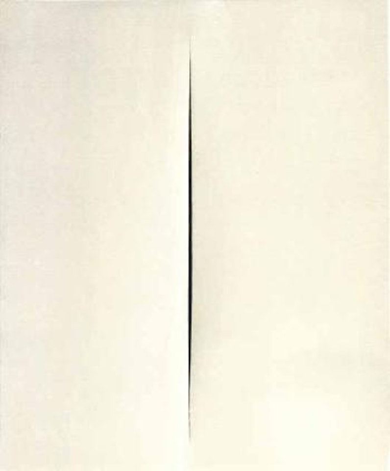 Spatial concept, waiting by Lucio Fontana