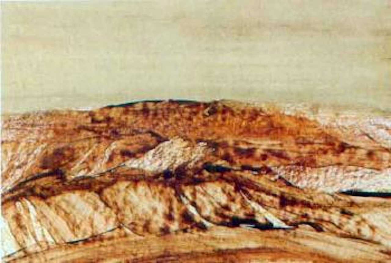 Central Australian landscape by Sidney Nolan