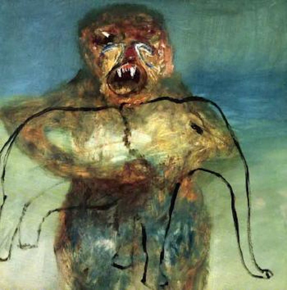 Ape and elephant by Sidney Nolan