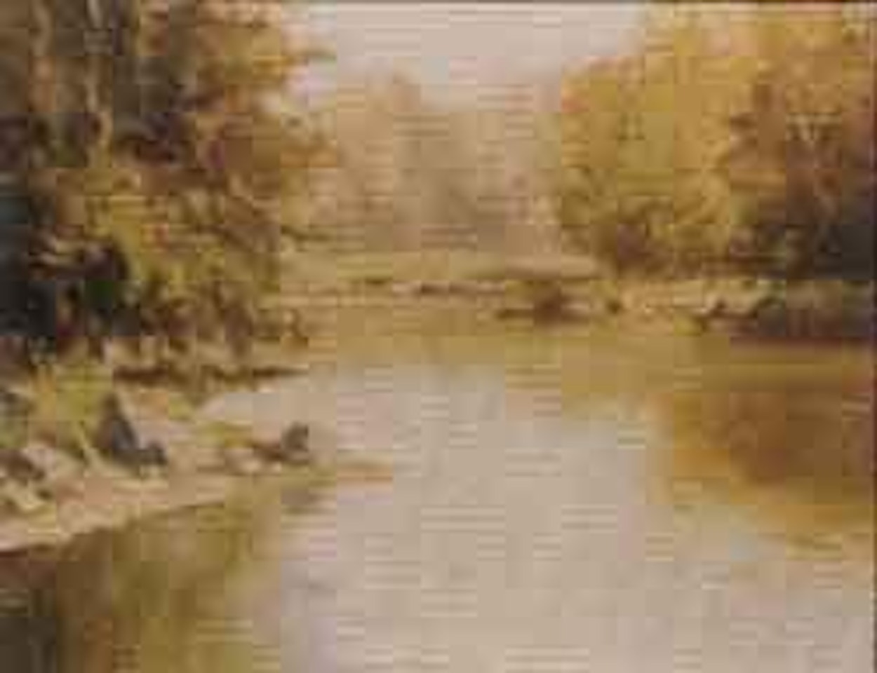 Autumn, Tollymore Park, Shumna River by Maurice Canning Wilks