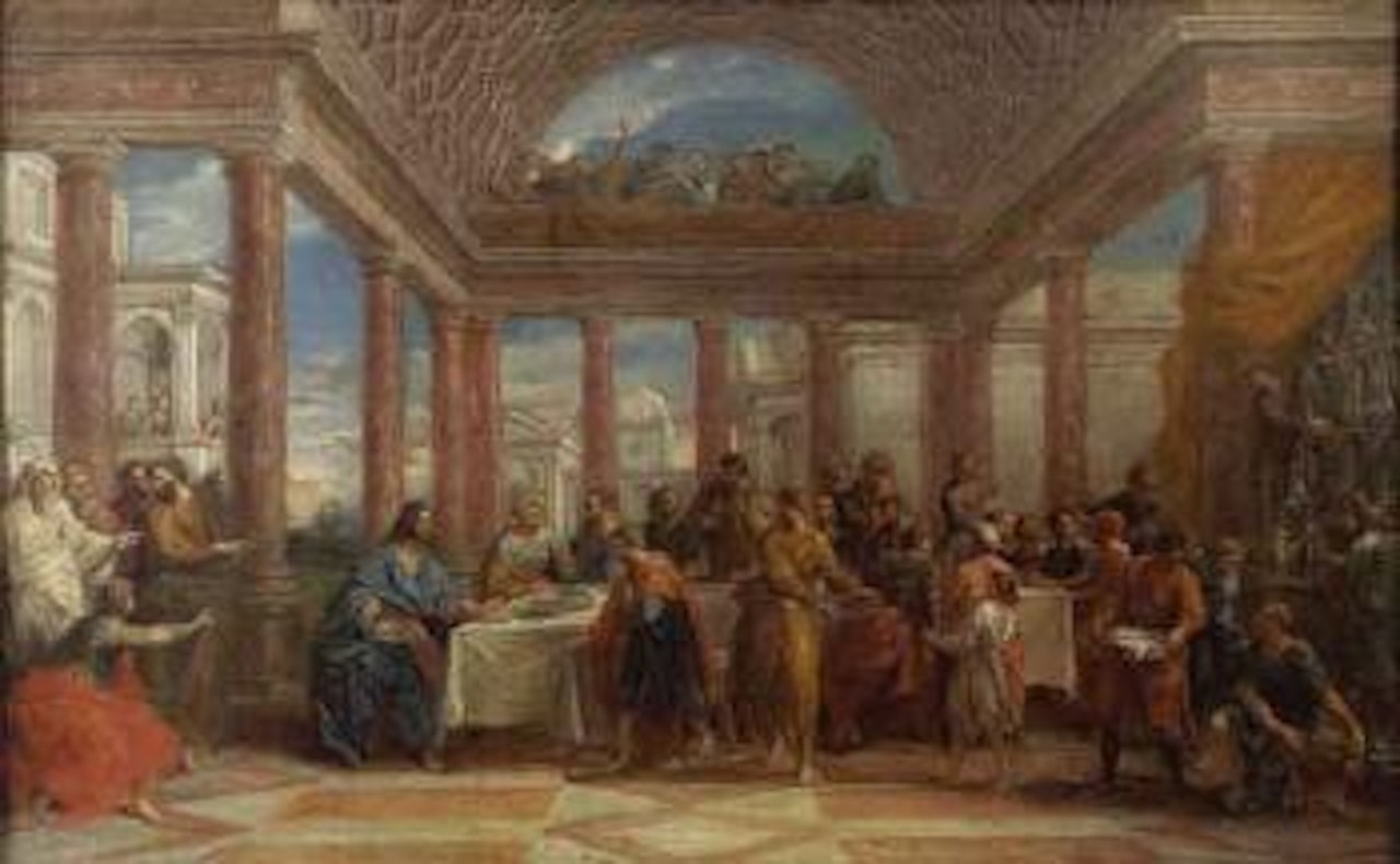 Le repas chez Levi by Paolo Veronese