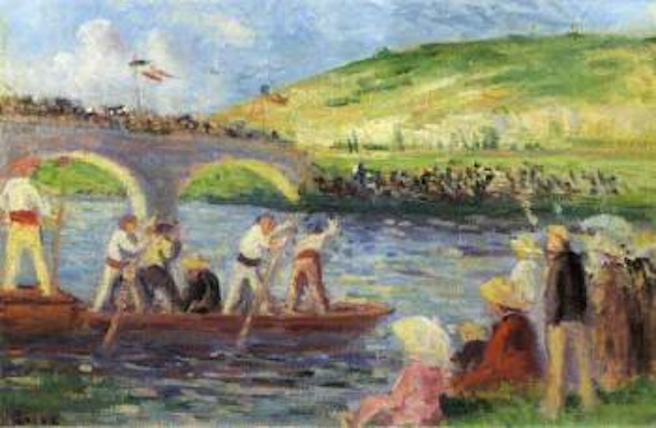 Joutes sur l'Yonne by Maximilien Luce