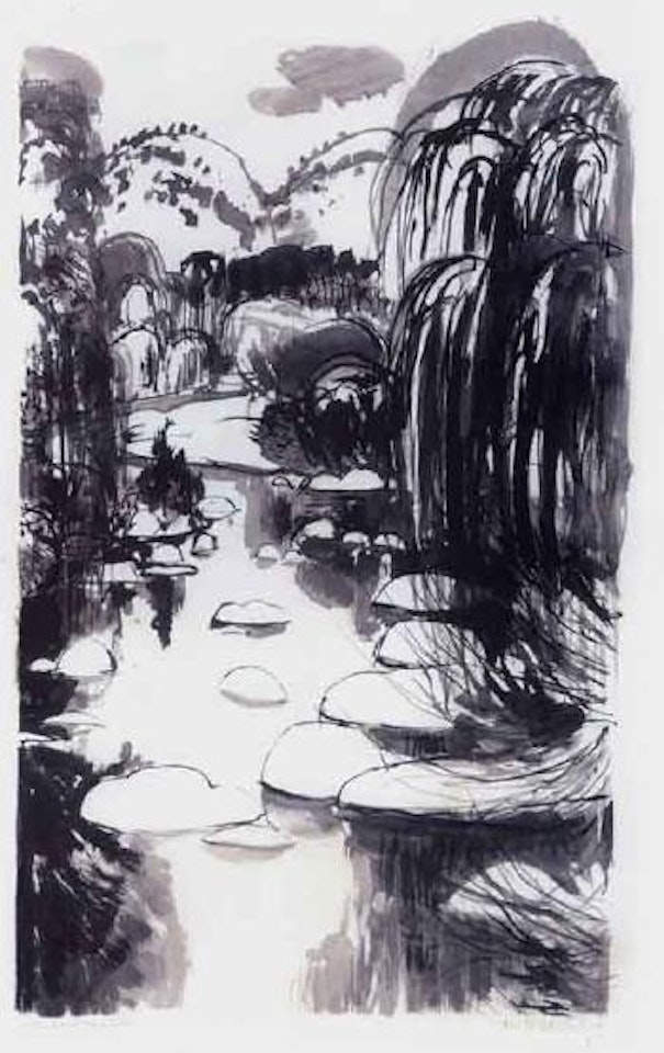 Preliminary for river at Carcoar by Brett Whiteley