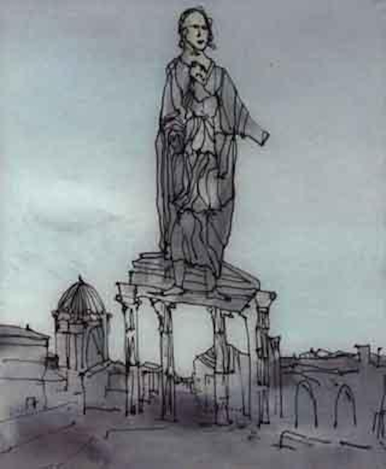 Triumphal statue by Sidney Nolan