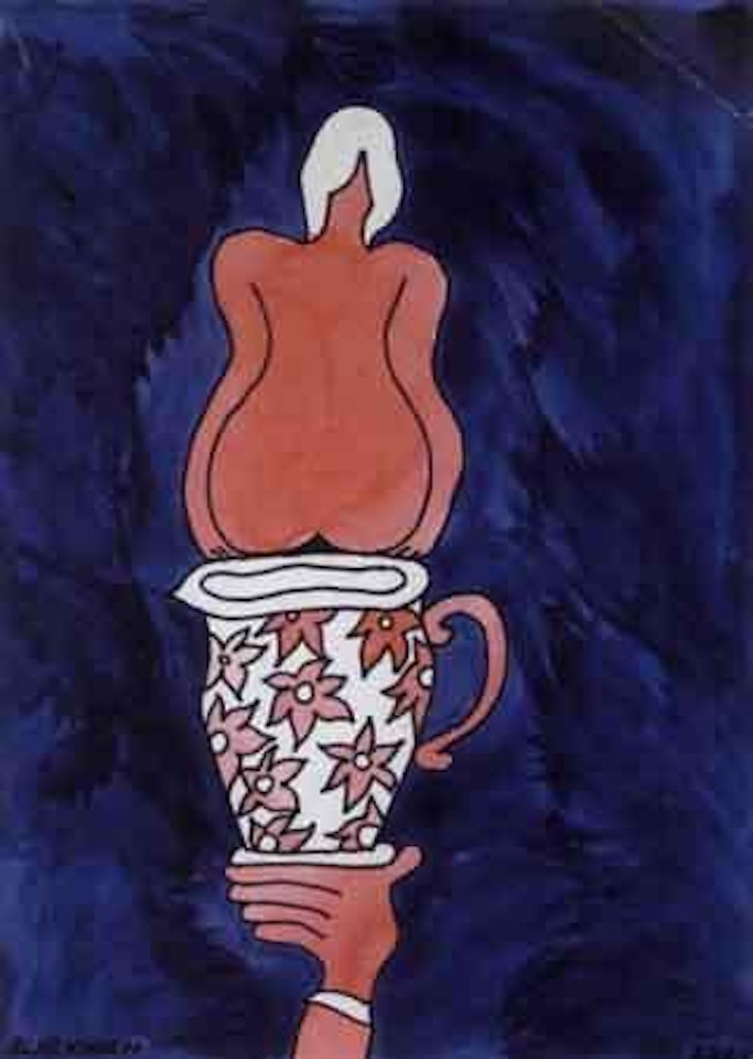 Nude with jug by Charles Blackman