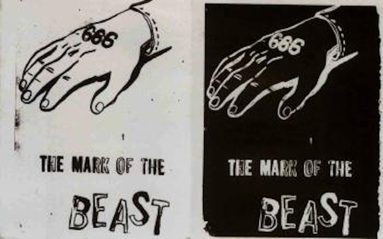 Mark of the beast by Andy Warhol