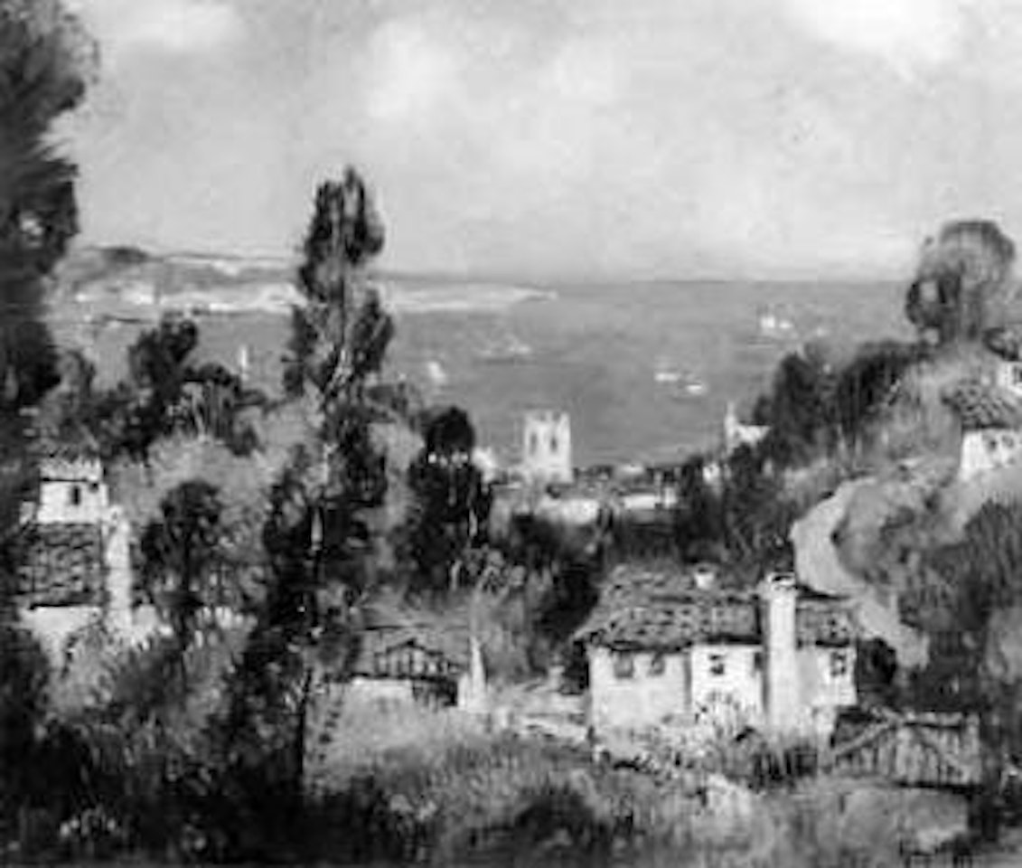 Mediterranean vista by Guy Carleton Wiggins