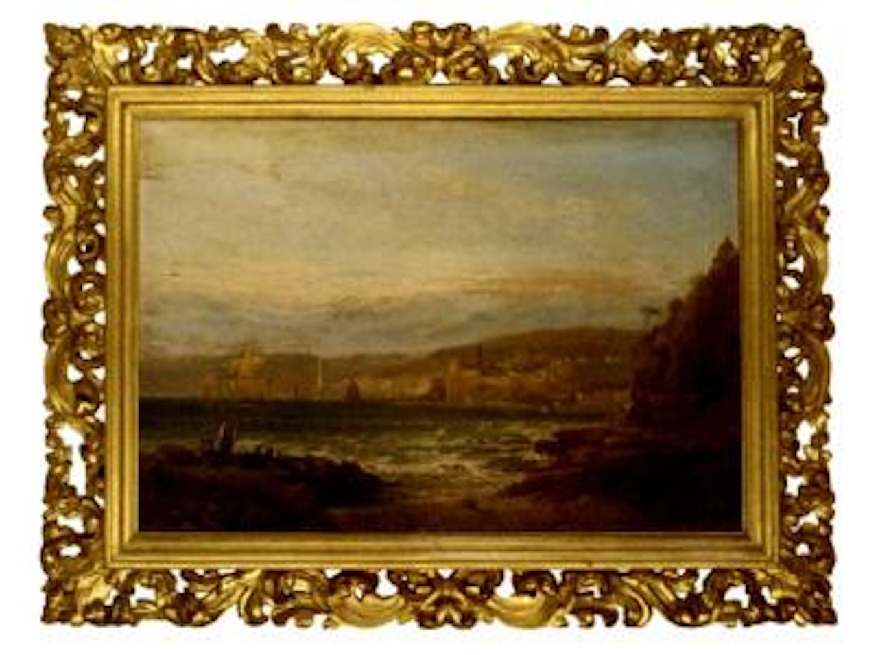 Above the Bay of Naples. Fisherfolk on the Amalfi coast by Claude Joseph Vernet