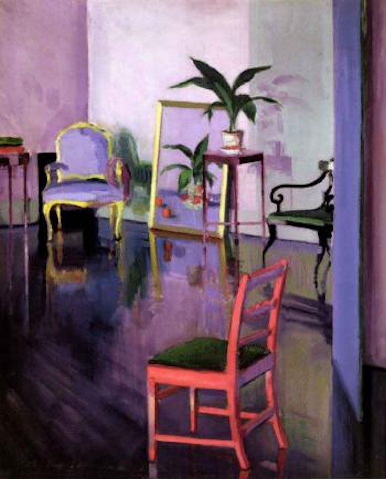 Red chair by Francis Campbell Boileau Cadell