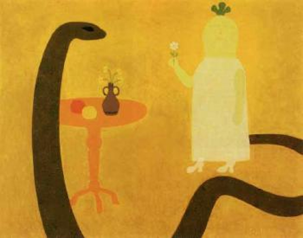 Spell, girl with snake by Jan Roede