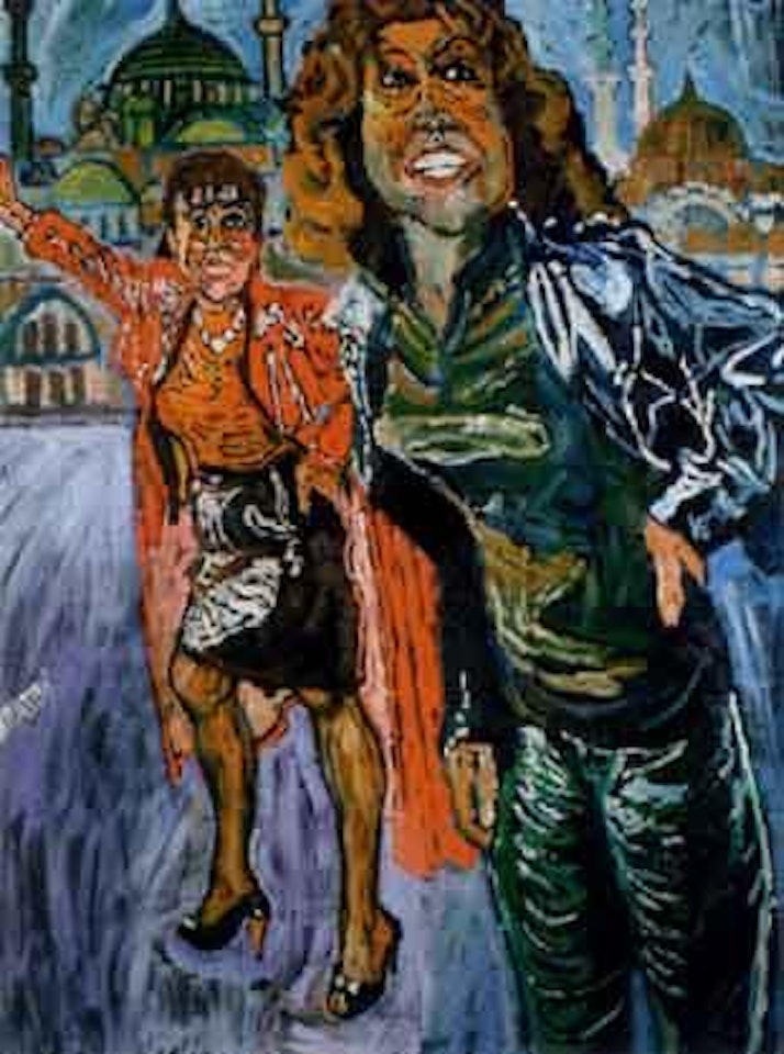 Two friendly ladies, Constantinople by John Bratby