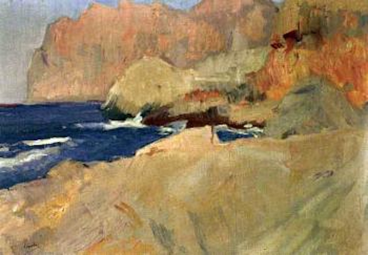 The cove at San Vicente, Mallorca by Joaquin Sorolla Y Bastida