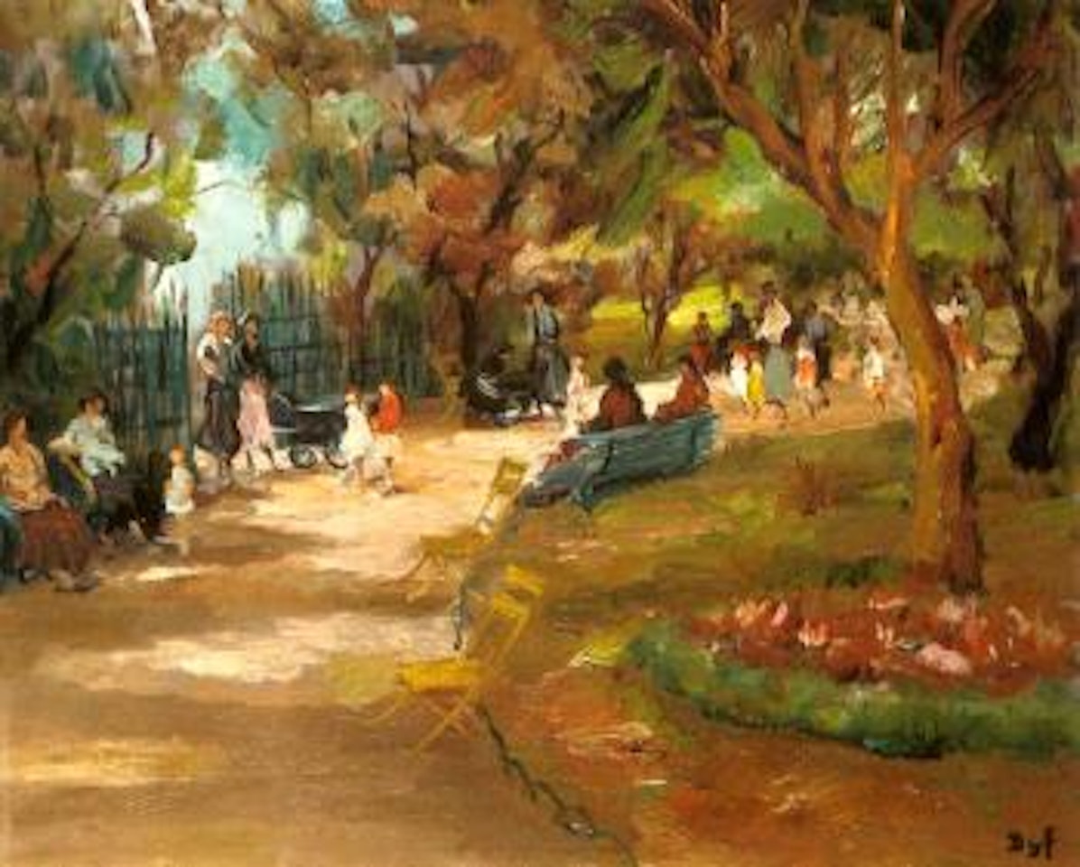 Paris, Parc Monceau by Marcel Dyf