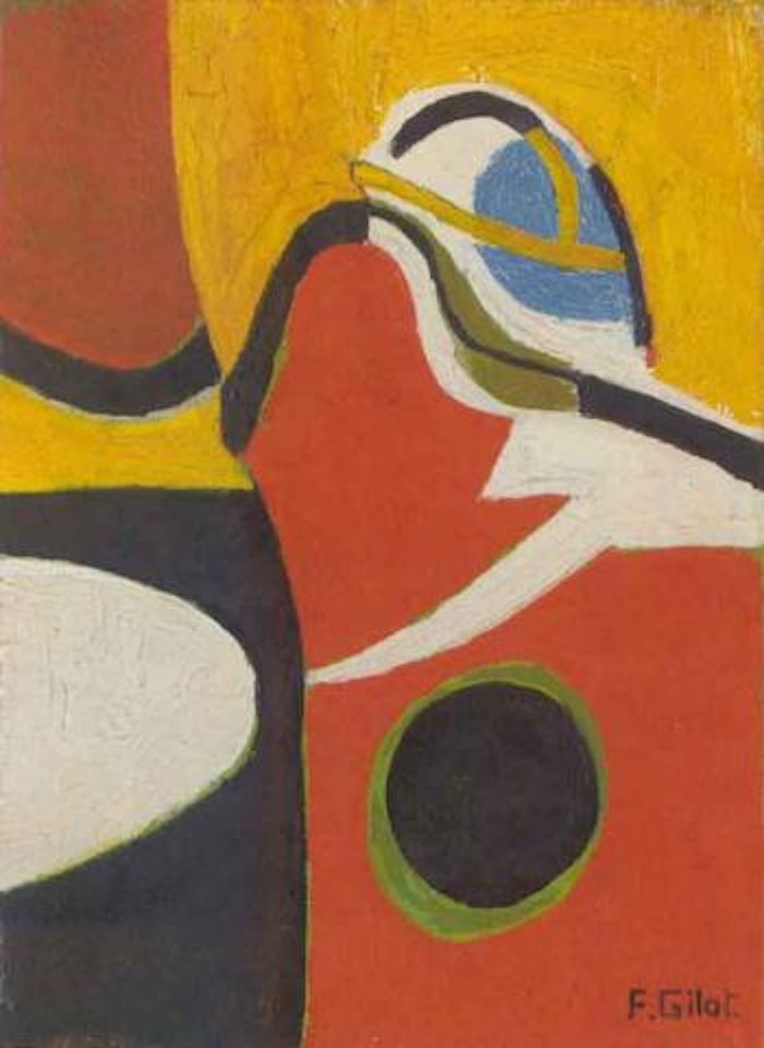 Red and yellow, from the labyrinth series by Françoise Gilot