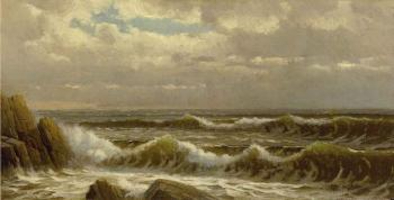 Crashing surf by William Trost Richards