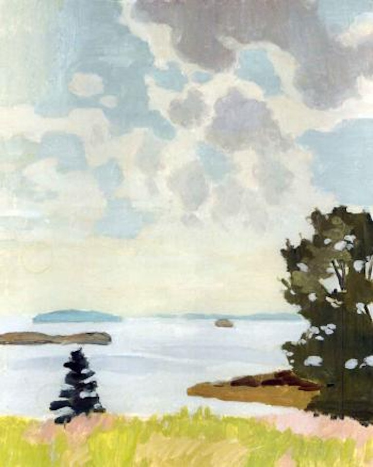 Birch tree and clouds by Fairfield Porter
