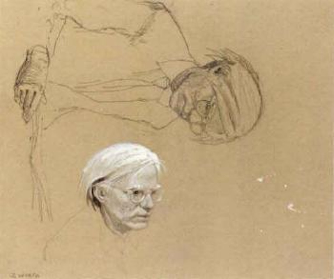 Andy Warhol, study no.4 head by James Brown Wyeth