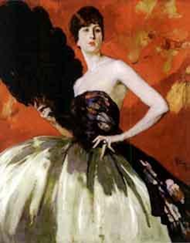 Femme a l'eventail by Jean Gabriel Domergue