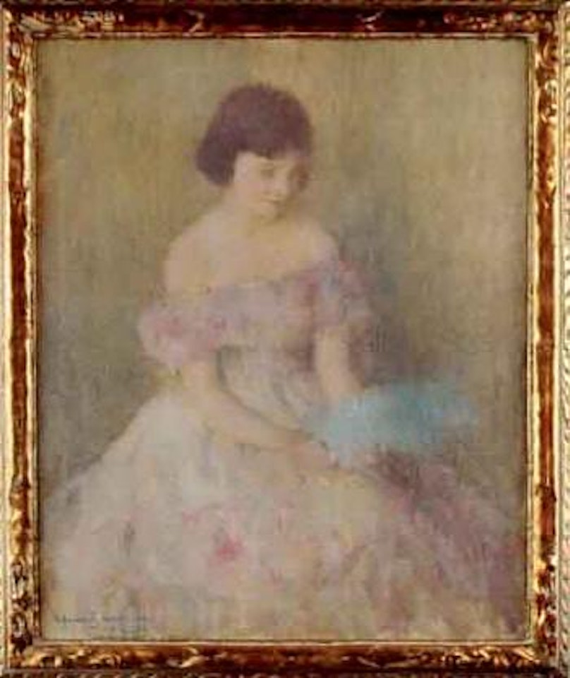 Old fashioned gown by Edmund William Greacen